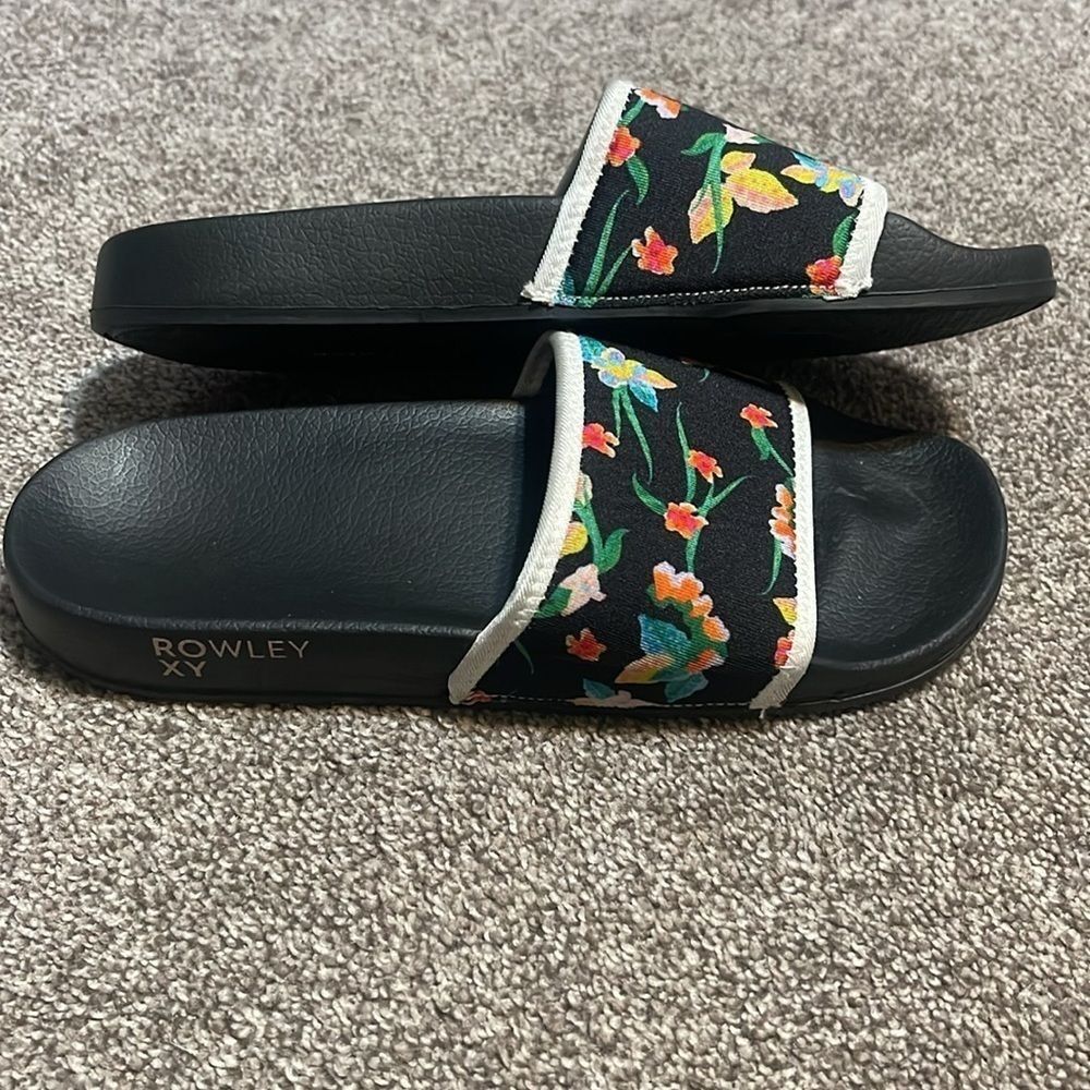 ROWLEY x ROXY Slippy Neo Slider Sandals - Size See Measurements (est size 6) - Picture 3 of 7